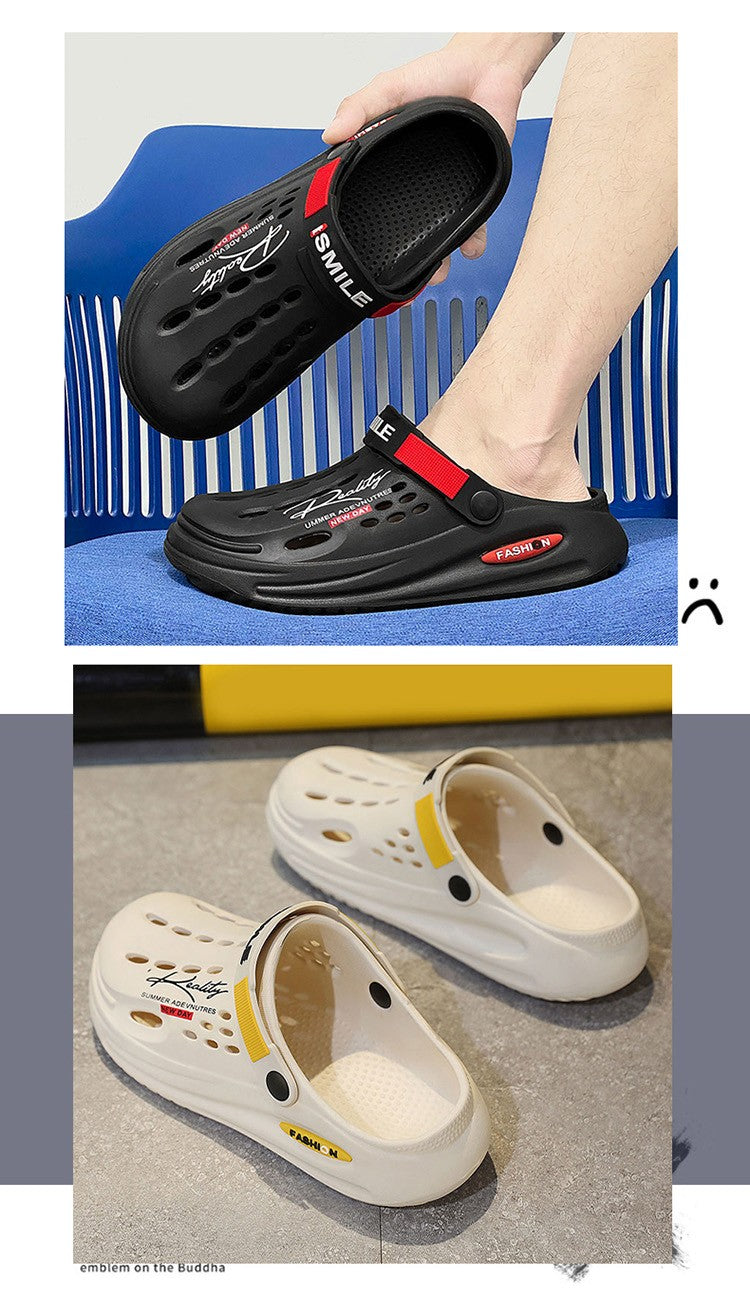 Big Size 47 Fashion Men Beach Sandals Outdoor Clogs Comfortable Indoor Slippers Trend Men Casual Shoes Home Garden Shoes Sandals