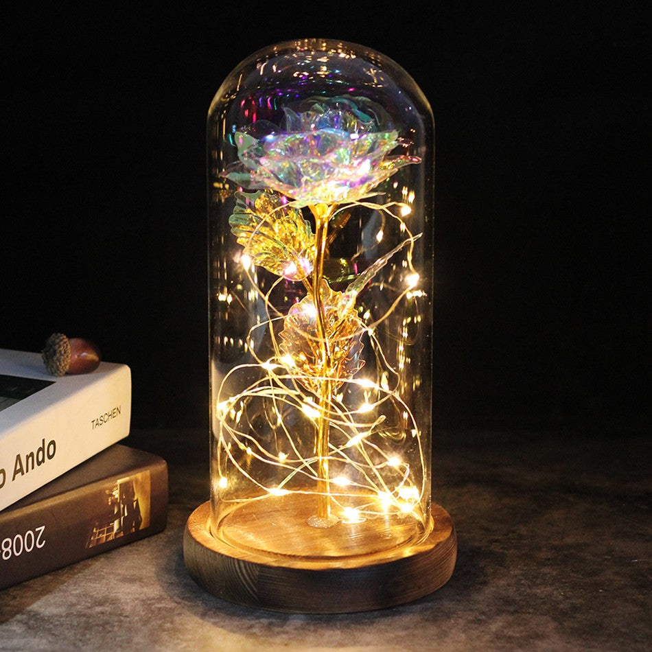 2026 Drop shipping Galaxy Rose Artificial Flowers Beauty and the Beast Rose Wedding Decor Creative Valentine's Day Mother's Gift