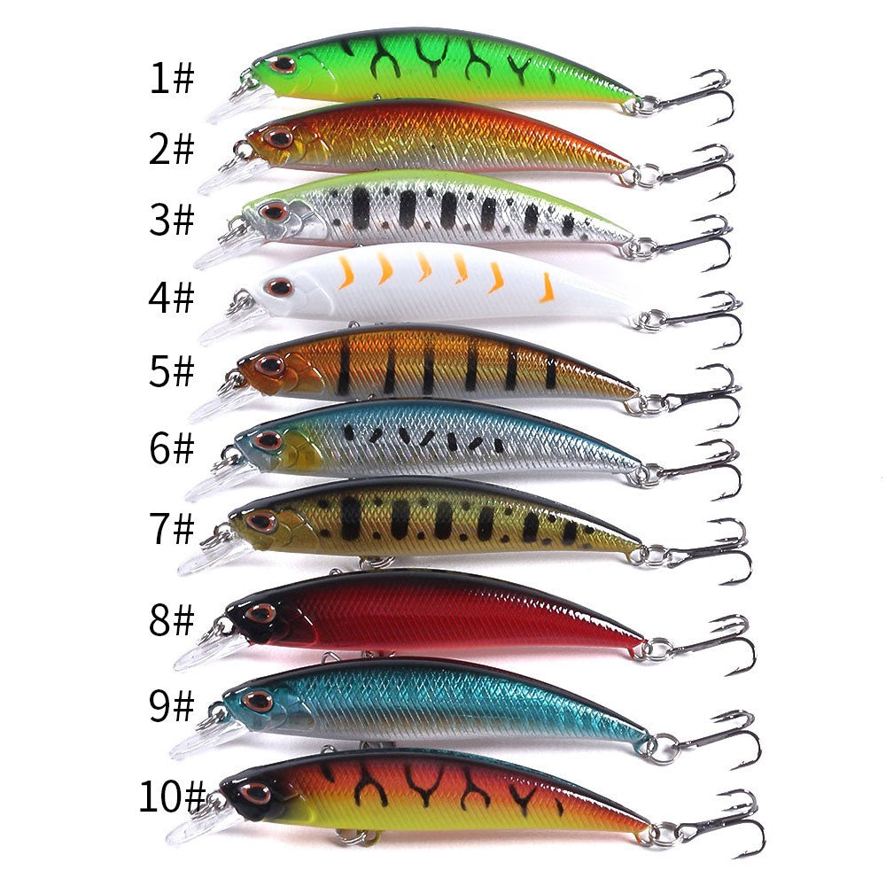 HENGJIA Jerkbait Sinking Wobblers Iscas de Pesca 8cm-9g Truta Artificial Plástico Rígido Isca Crankbait Pesca de Baixo