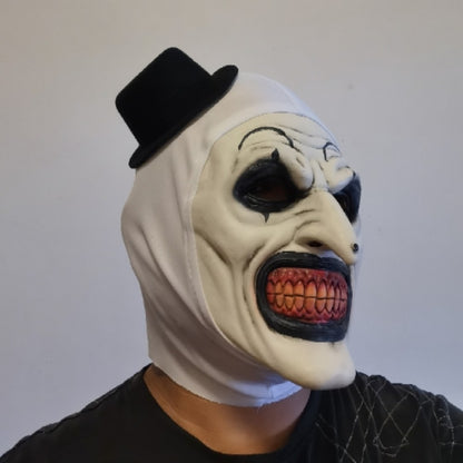 Scary Cosplay Mask Halloween Clown Bloody Latex Soft Props Party Terrifier Costume Masks Adult One Size