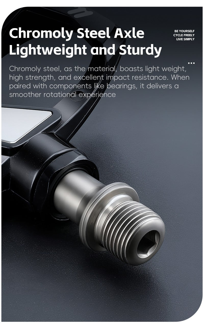 WEST BIKING Road Bike Pedals Nylon Bicycle Locking Pedals Cycling Bearing Cleats Clipless Pedal Look System With Locking Plates