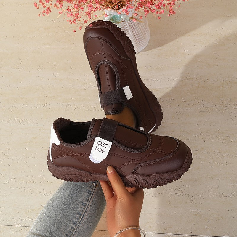 Soft Sole Non-Slip Work Shoes Comfortable for Feet Autumn Winter Women's Black Sneakers Slip-On Waterproof Kitchen Office