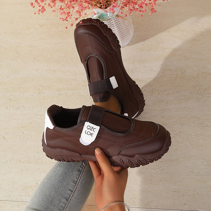 Soft Sole Non-Slip Work Shoes Comfortable for Feet Autumn Winter Women's Black Sneakers Slip-On Waterproof Kitchen Office