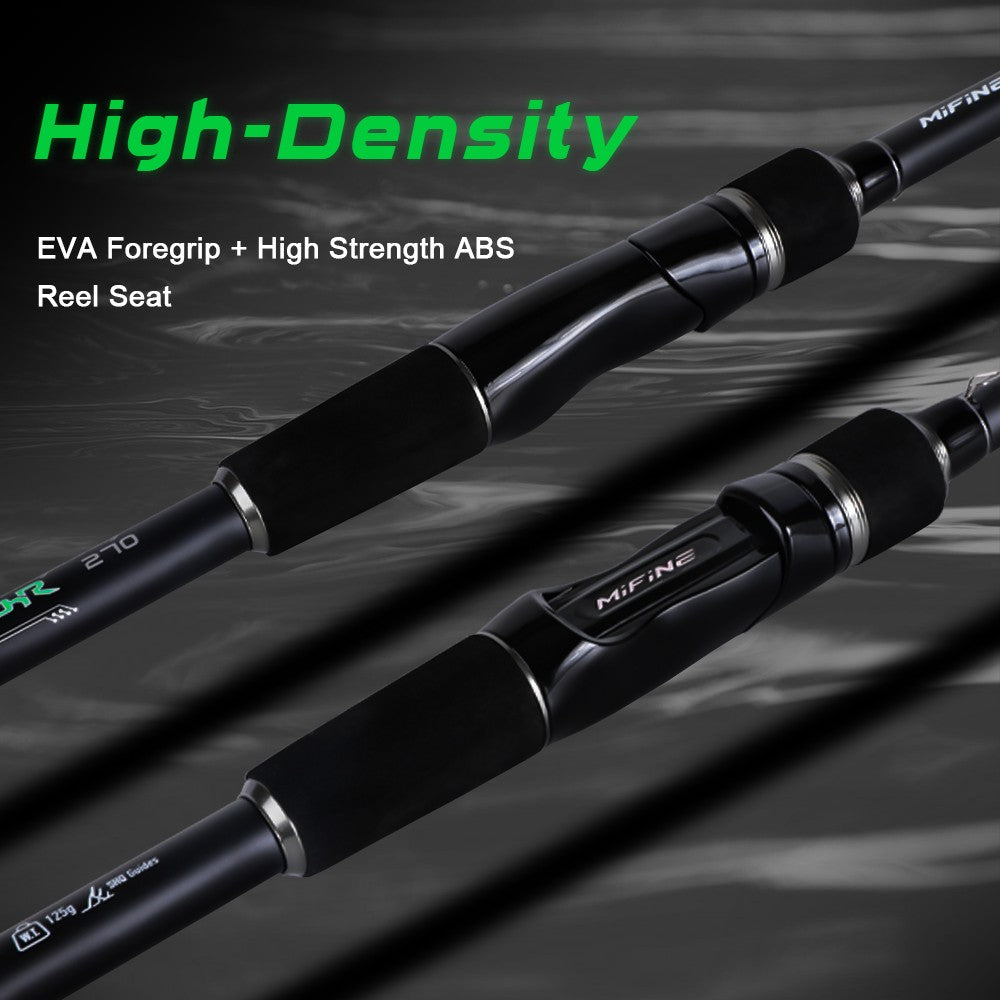 Vara de Pesca Telescópica MIFINE HONOR Fibra de Carbono 24T 2.1M 2.4M 2.7M Varas de Spinning para Viagem Peso da Isca 3-18g 6-27g Varas com Ponta Sólida