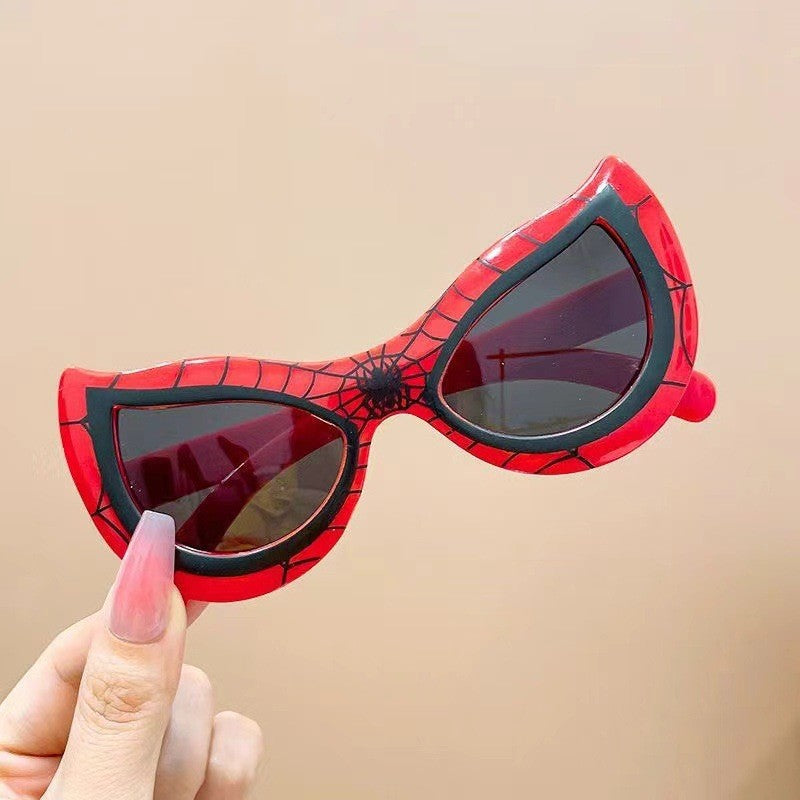 Marvel Avengers Cartoon Plastic Flexible Frame Sunglasses Spider-Man Iron Man Captain America-Kids Eyewear Toy Festival Gift