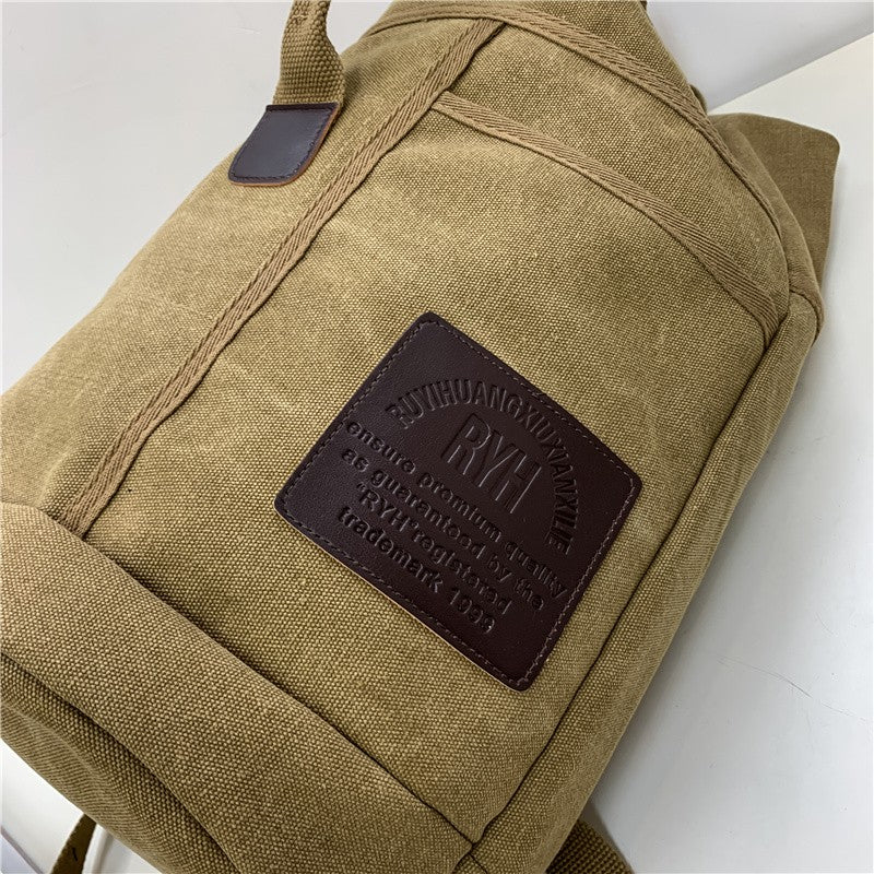 Mochilas de viagem masculinas esportivas de grande capacidade, bolsa de ombro de lona, mochila masculina para caminhada, mochila esportiva masculina, ao ar livre