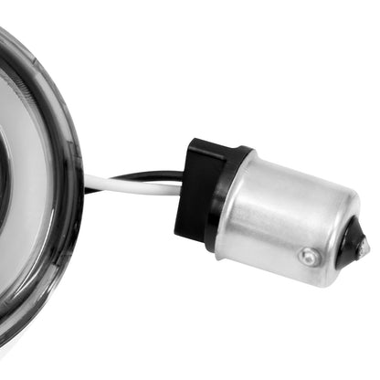 Pisca de Moto LED 1156 Estilo Bala LED Cinza para Harley Touring Sportster XL 2002-2021 Softail Dyna 02-17 FLSTSB FLTRU