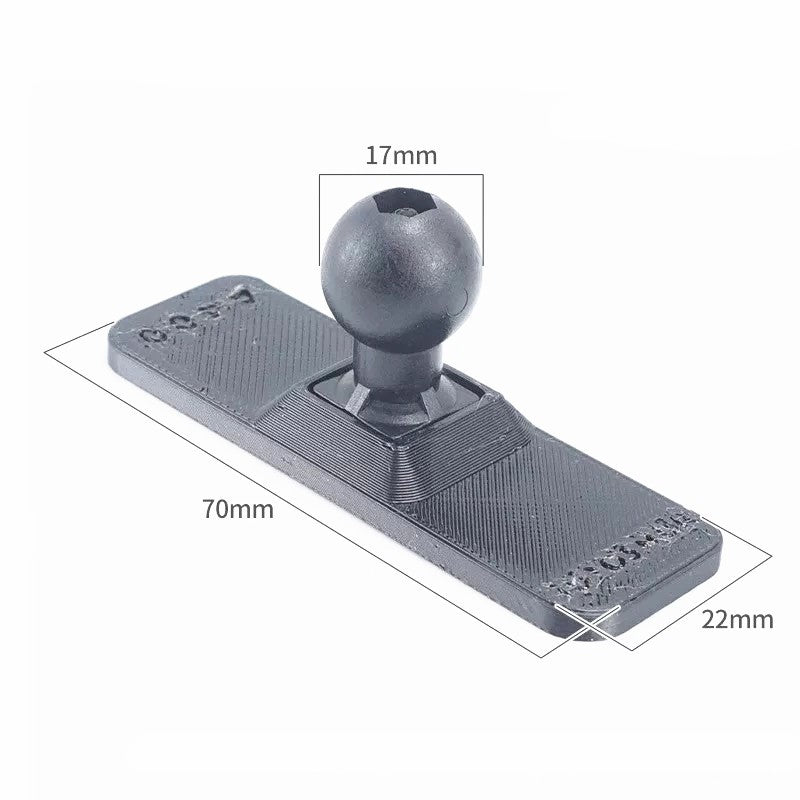 17mm Ball Head Car Center Console Adhesive Flexible Bending 3D Printing Base Suitable For Mobile Phone Holder Accessories
