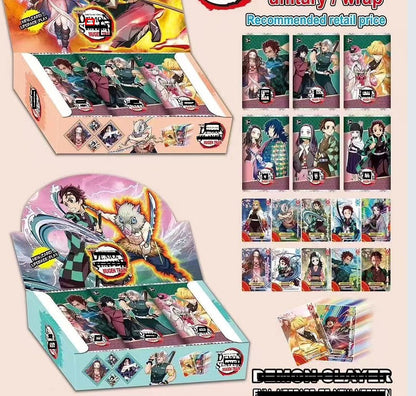 Flash Demon Slayer Cards Mugen Train SSP Card Ultra Rara Card Tanjirou Kamado Nezuko Card Coleção de Personagens