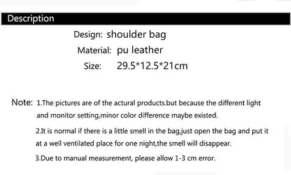 Ladies PU Leather Patent Leather Shoulder Crossbody Bag Women Luxury Designer Handbag Pruse Fashion Large Capacity Shopping Tote