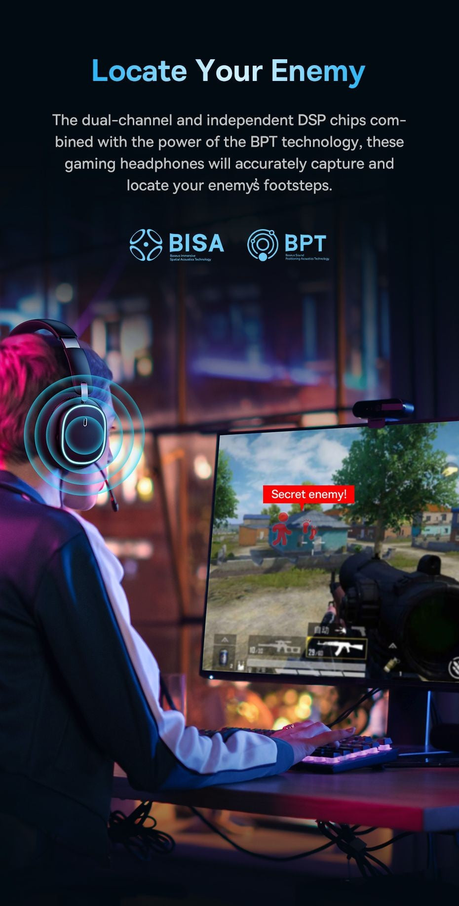 Baseus GH02 Gaming Wireless Headphone with Mic Over-Ear Headphones Bluetooth 5.3 40mm Driver 2.4G/Wireless/Cable RGB Headsets