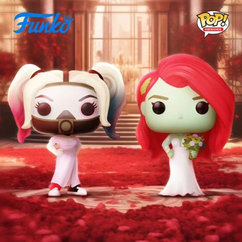 Pride Flag Harley Quinn Funko Pop Action Figure Anime Poison Ivy Doll Cartoon Desk Decor Limited Edition Collectible Model Gifts