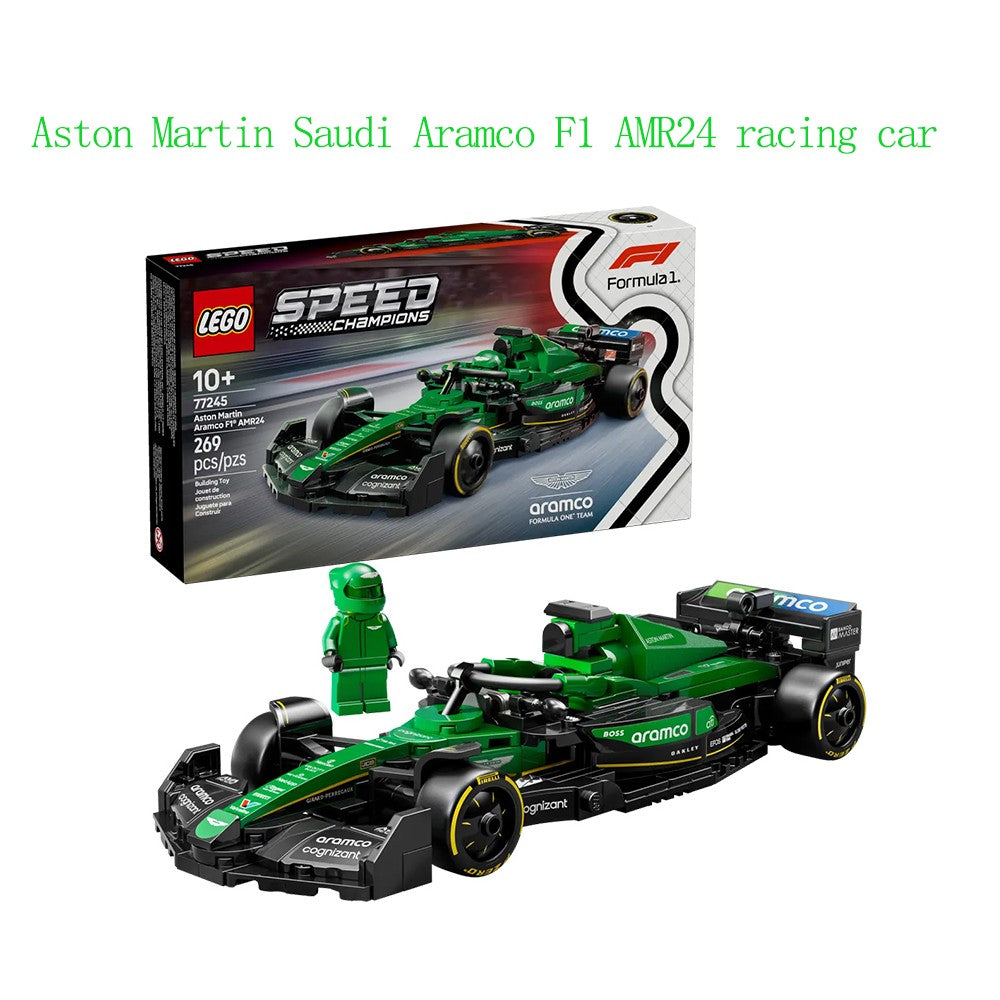Lego Speed 77242 Ferrari SF24 Red Bull Racing RB20 Mercedes AMGF1 KICK Sauber Racing Blocos de Montar Brinquedos para Meninos e Meninas