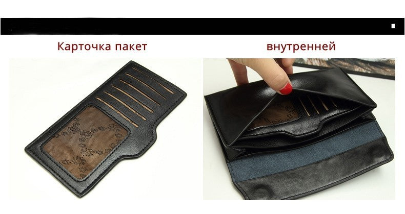 Women Leather Slim Clutch Bag Long Wallet Female Handbag Luxury Genuine Leather Wallets Coin Purses Ladies Card Holder Bolsos