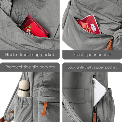 LEFF Women Backpack 15.6 Inch Large Capacity Laptop Backpacks Waterproof Outdoor Commuting Backpack Lightweight Travel Backpacks