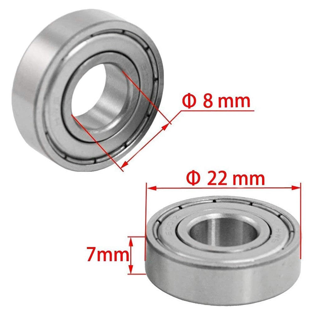 100-10Pçs Rolamentos de Esferas 608ZZ 623ZZ 626ZZ 687ZZ Rolamentos Miniatura de Sulco Profundo para Skate Patinete Rolamentos para Impressoras 3D