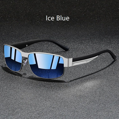 Fashion Vintage Square Metal Frame Sunglasses Men Women Fishing Driving Man Luxury Brand Designer Sun Glasses UV400 Eyewear