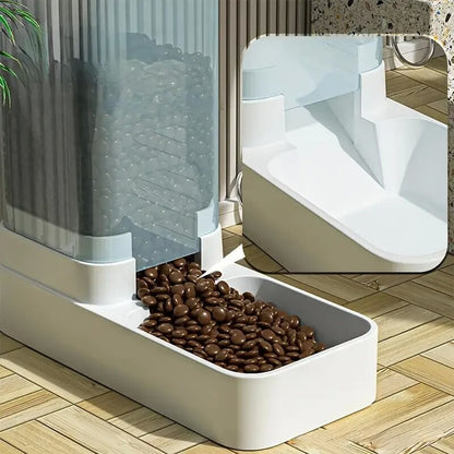 1 unidade/2 unidades Comedouro/Bebedouro Automático para Cães, Conjunto Dispensador de Ração e Água por Gravidade em Plástico