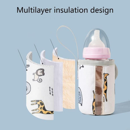 Baby Feeding Bottle Warm Cover Baby Bottle Insulator Sleeve Milk Bottle Protector Bottles Warm Keeping Cover Washable L8RB