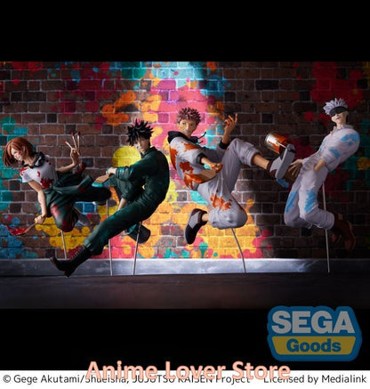 Em estoque SEGA Jujutsu Kaisen GRAFFITI BATTLE Fushiguro Megumi Kugisaki Nobara Panda Gojo Satoru Figuras de Anime Brinquedos Originais