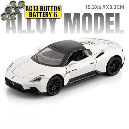 1:32 Maserati MC20 Supercar Alloy Diecast Model Car Boy’s High Simulation Miniature Holiday Present & Home Trendy Ornament Toys