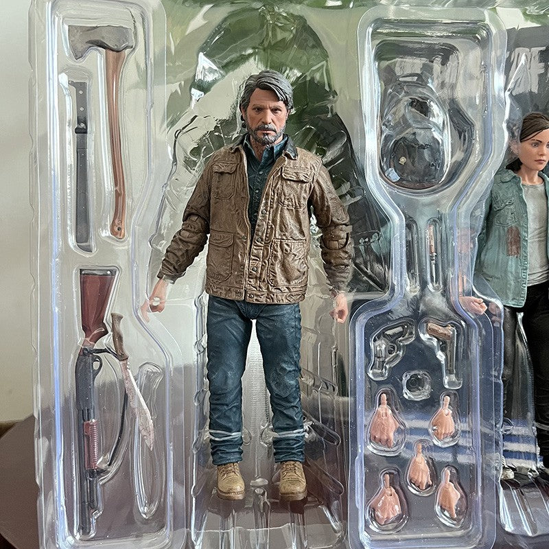 18cm NECA The Last Of Us Parte 2 Joel Ellie Com Arco Action Figure 2 pçs/set Modelo Brinquedo Articulado Presente de Natal Brinquedo Premium
