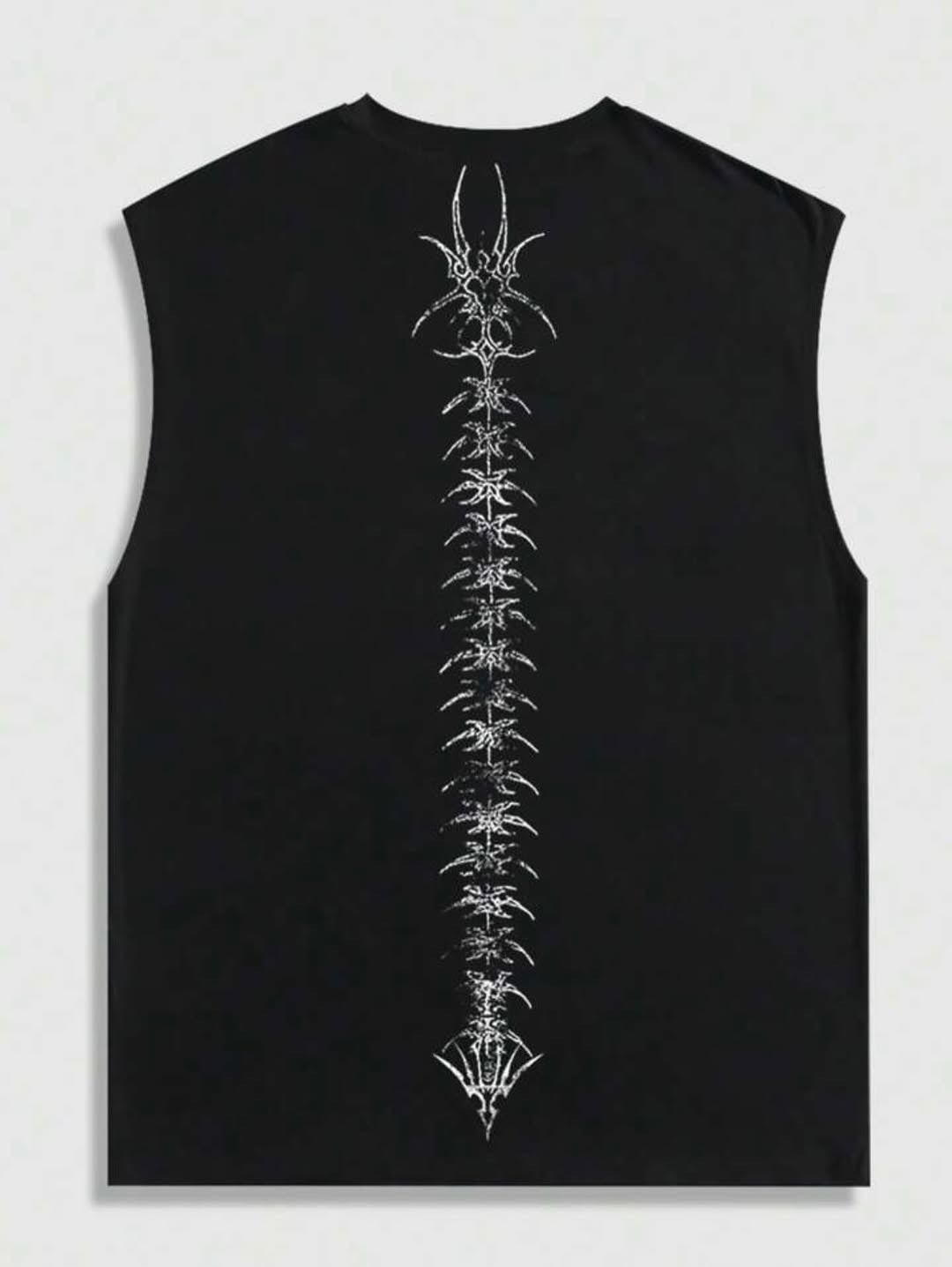 Summer Fashion Men and Women Sleeveless Shirts Harajuku Hip Hop Dragon Pattern Printed T-shirt Gothic American Sports Tank Top