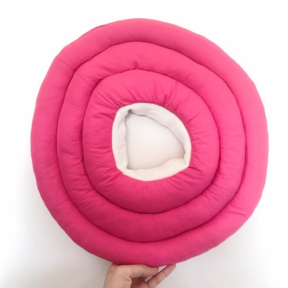 Colar Elizabetano Ajustável Para Cães Com Cordão Protetor De Pescoço Colar Donut Impermeável Evita Mordidas e Arranhões