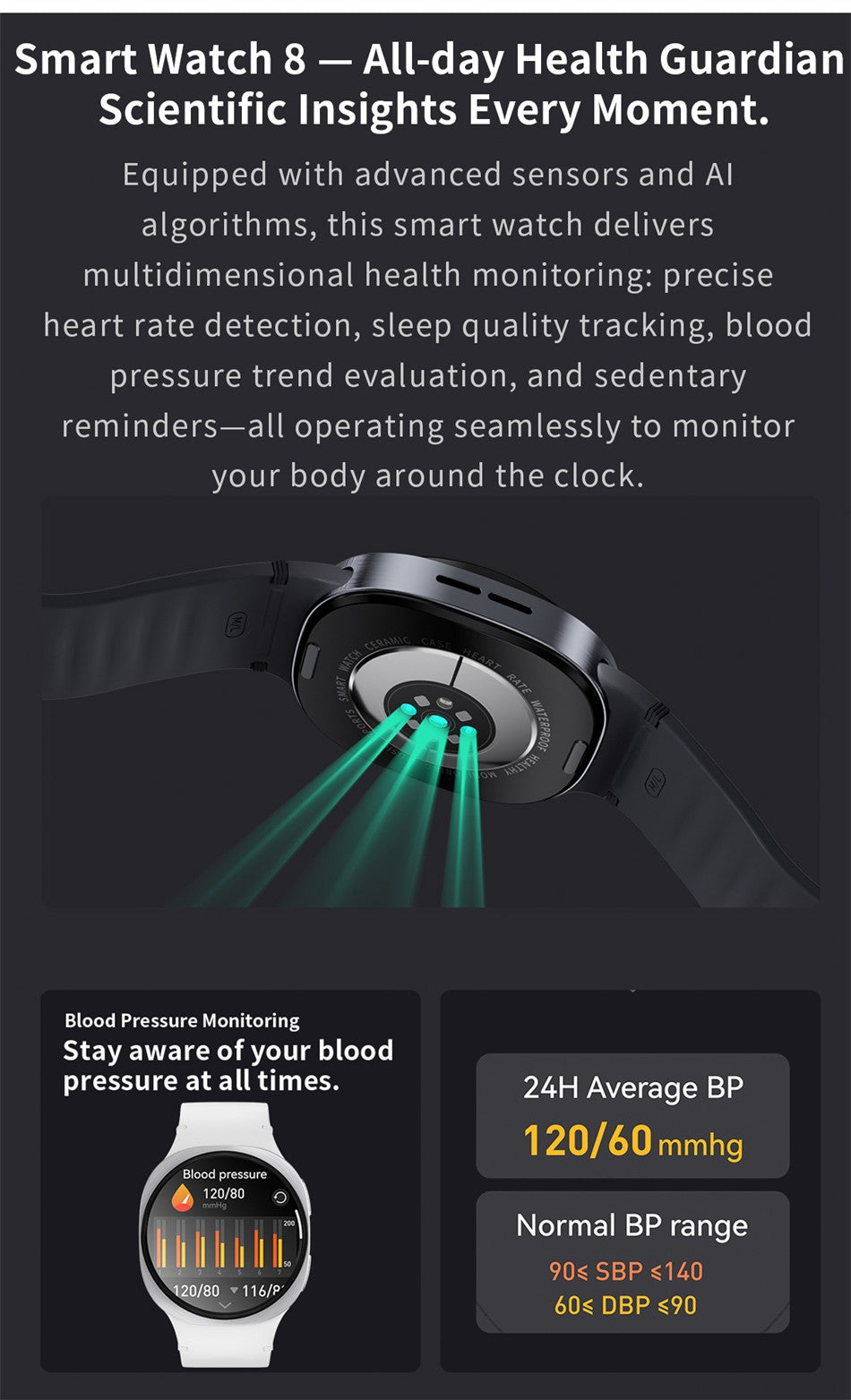 2026 Relógio Smartwatch GPS para Homens Mulheres Esporte Monitor Cardíaco Chamada Bluetooth NFC IP68 À Prova D'água Bússola Smartwatch 8 Mini