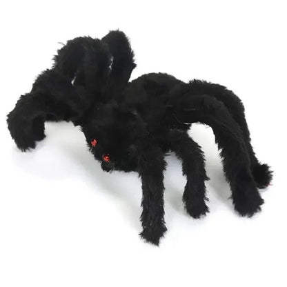 Halloween Big Plush Spider Horror Halloween Decoration Party Prop Outdoor Giant Spider Decor 30-200cm Chamber Prank Black Spider