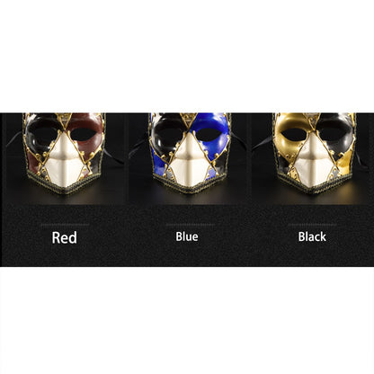 Full Face Masquerade Mask Performance Venetian Masks Classic Luxury Men's Carnival Mask for Party Event Decor