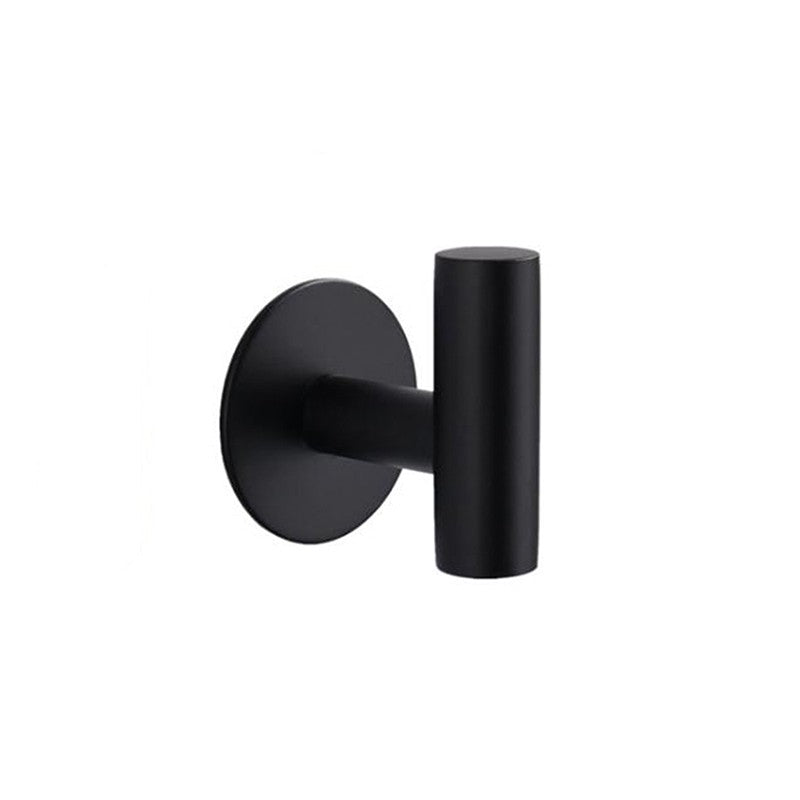 Aluminum Alloy Robe Hook Towel Hooks Self Adhesive Wall Coat Racks Rustproof Hook Hangers Wall Hook Kitchen Bathroom Accessories