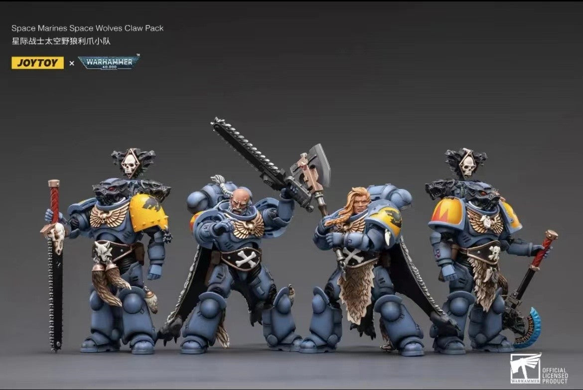 1/18 JOYTOY Action Figure 40K The Horus Heresy Space Wolves Figures And Mechas Logan Ghostwolf Anime Model Toy