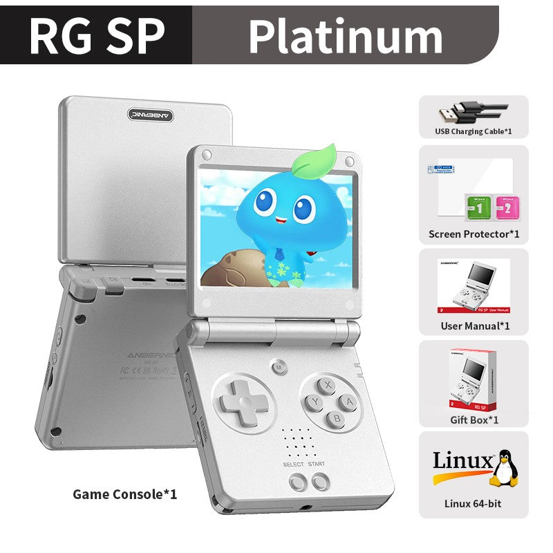 Anbernic RGSP Flip Retro Handheld Game Console Linux 64-bit 3300mAh Portable Gaming Player Supports Wifi RixelHK Streaming RG SP