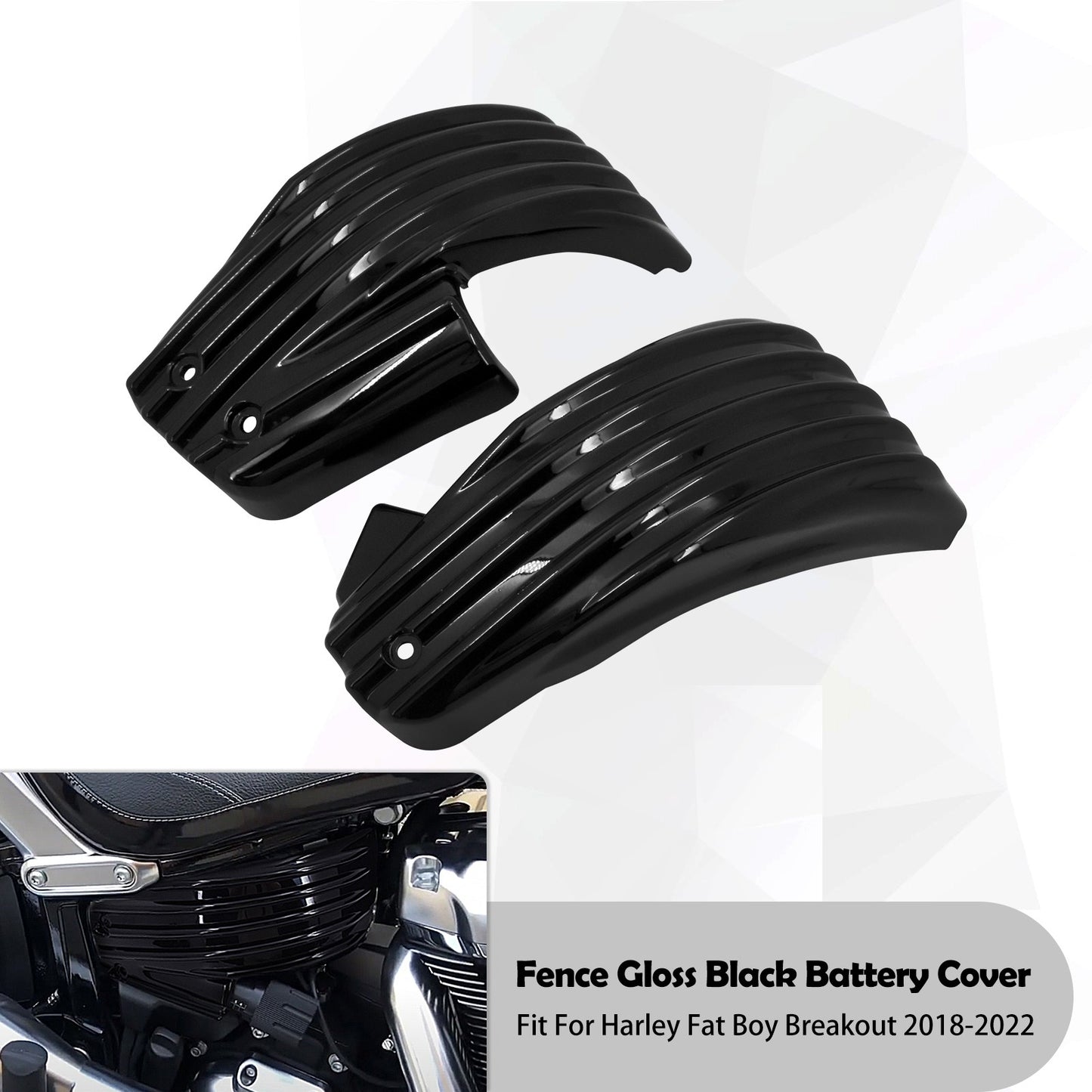Carenagem da Tampa da Bateria do Lado Direito Esquerdo da Moto para Harley M8 Softail FXBR/S FXDR Sport Glide Fat Boy Bob Breakout 2018-2022