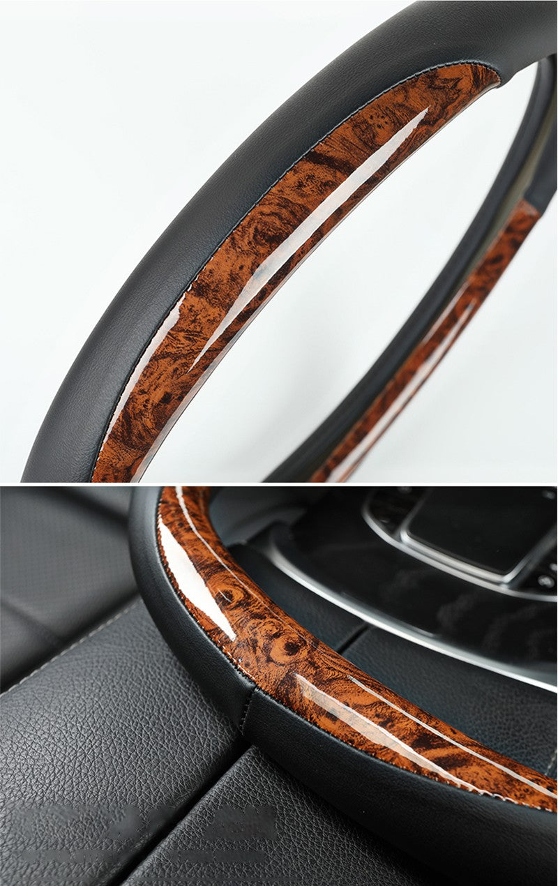 Motocovers Carro Anti-Derrapante Capa de Volante em Couro Universal para Carro Capa Protetora de Volante Estilo Fashion 38cm Tipo O D