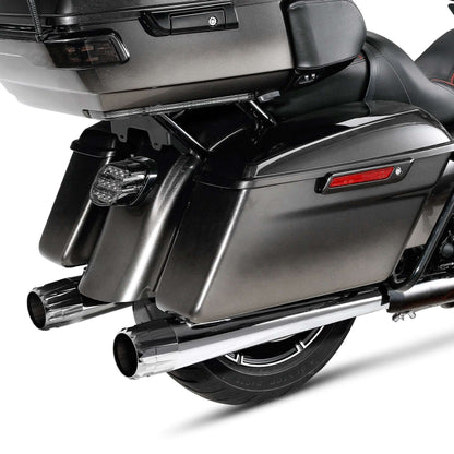 Motorcycle 4" Slip-on Mufflers Exhaust Pipes For Harley Touring Electra Street Glide 1995-2016