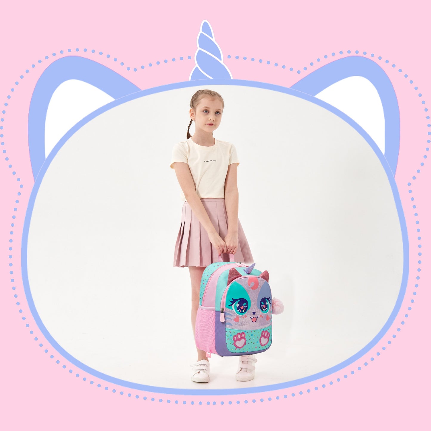 13‘’ Backpack for Girls Kindergarten Bag Sequins Kindergarten Primary School Backpack Girl School Bag