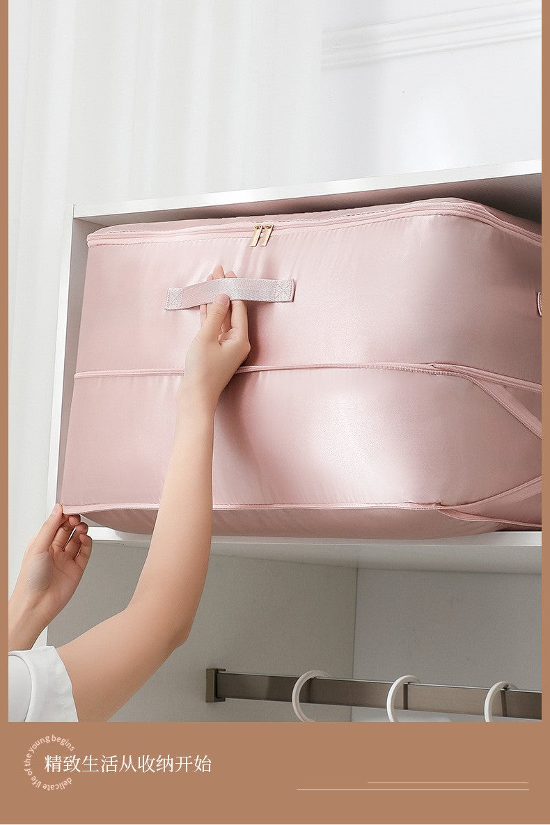 Large Compression Bag Quilt Clothes Closet Cabinet Organizer Storagepouch Ultra Space Saving Self Compression Organizer