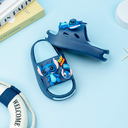 Disney Stitch Cartoon Slipper Cute Anti-slip Children's Slippers Boys and Girls Summer Shower Slippers Soft Sole Baby Babouche