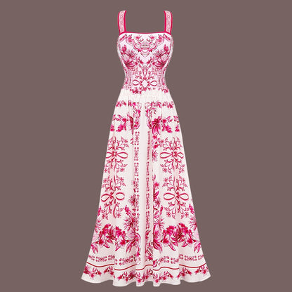 2024 Vintage Pattern Printed One Piece Swimsuit Swimwear Bikini Set Women Beachwear Clearance Wholesale