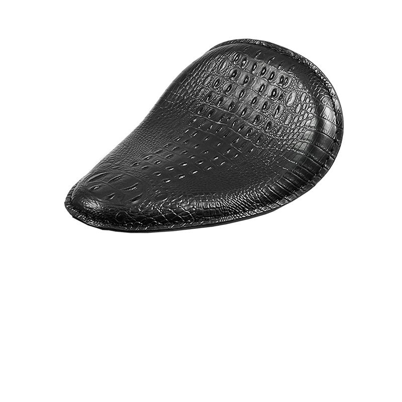 Assento de Couro para Motocicleta Retro Couro Preto Banco Solo para Harley Custom Chopper Bobber Honda Yamaha Kawasaki Suzuki