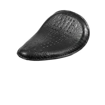 Assento de Couro para Motocicleta Retro Couro Preto Banco Solo para Harley Custom Chopper Bobber Honda Yamaha Kawasaki Suzuki