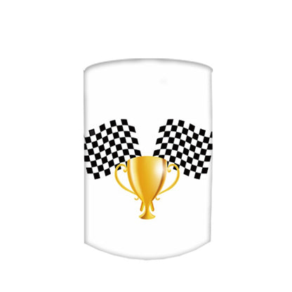 Race Car Theme Cylinder Covers Decor Elastic Racing Party Backdrop Pedestal Cover Baby Shower Birthday Custom Name Desserts