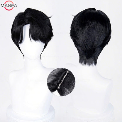 Current fashion trend music singer team role-playing wig Heat Resistant Synthetic Hair Anime Wigs +Wig Cap