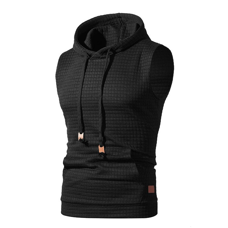 2023 New Fashion Zipper Cardigan Sweater Mens Sleeveless Hooded Vest Jacket Plus Size S-4XL Streetwear Vest Hoodies