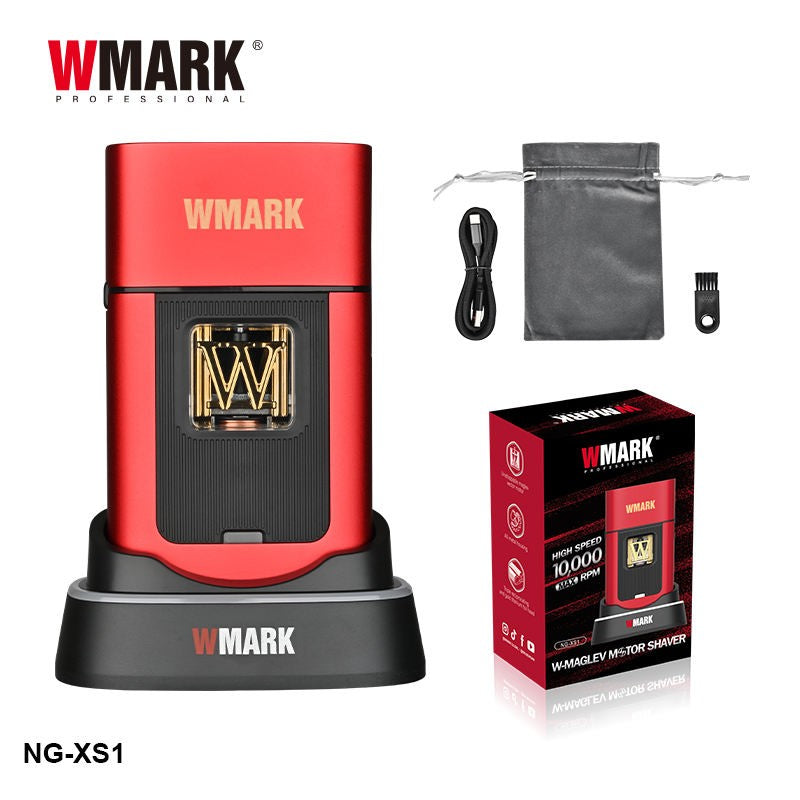 WMARK Shaver Professional Beard Trimmer Electric Shaver 10000 RPM Vector Motor Razor Shaving Machine Metal Shaver for Men NG-XS1