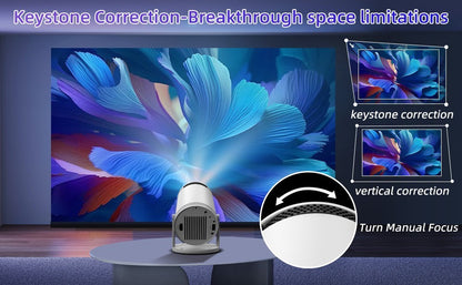 Projetor portátil externo de home theater Transpeed Android 11 260ANSI Projetor Allwinner 713 1280 * 720P4K180 BT 5.0