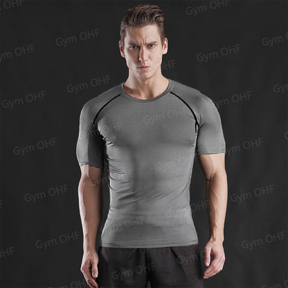 Thermal Man Underwear Set Spi/Der Compression T Shirt Leggings Yoga Sets Fitness