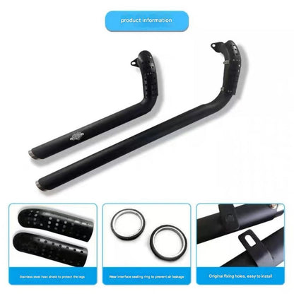 For QJMOTOR SRV300S, the accessory for modifying the double-trumpet sound of the exhaust pipe is VH.